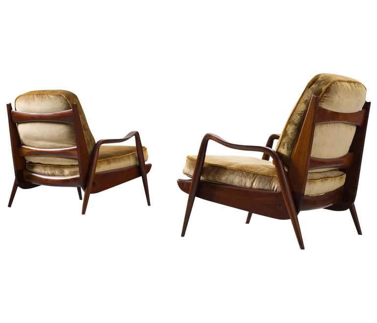 Phillip Lloyd Powell Pair of Reupholstered 'New Hope' Lounge Chairs For  Sale at 1stDibs