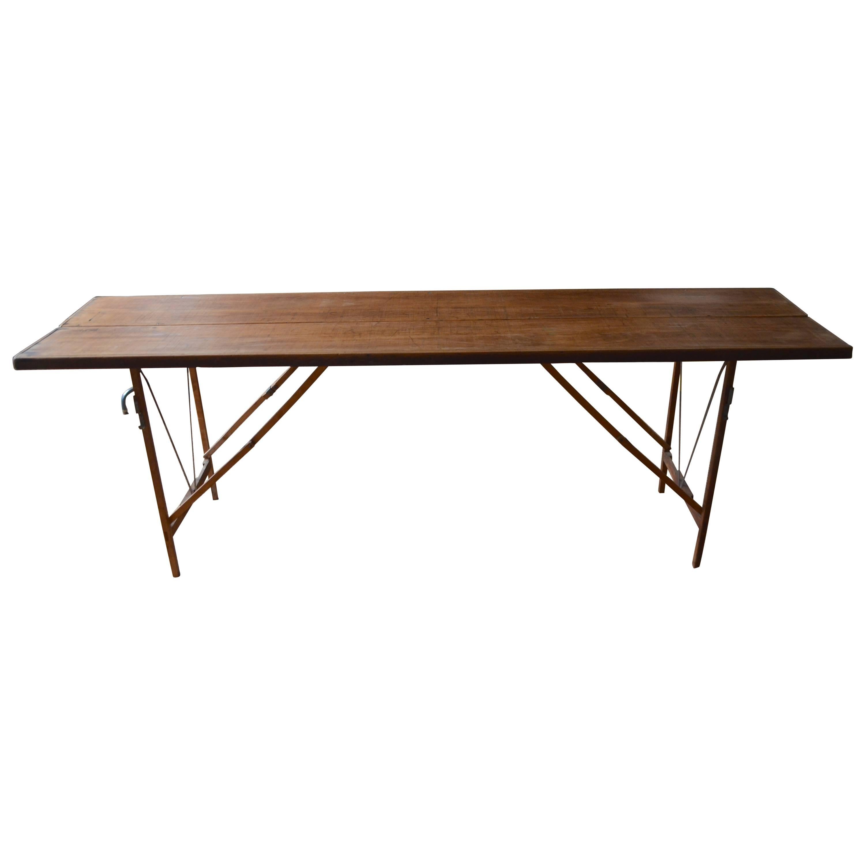 Folding Wooden Table Used by Wallpaper