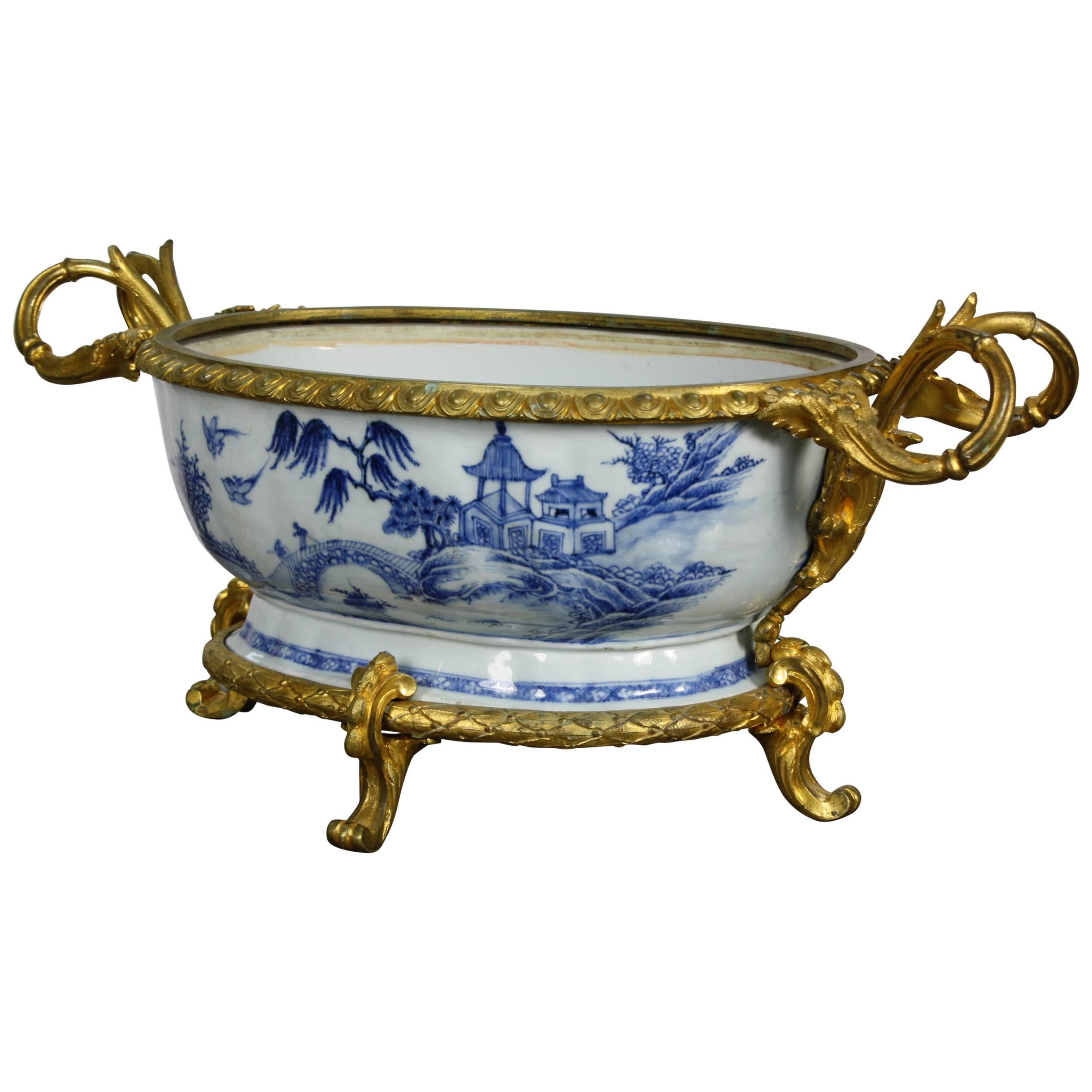 French Chinoiserie Jardinière with Gilt Bronze Mounts