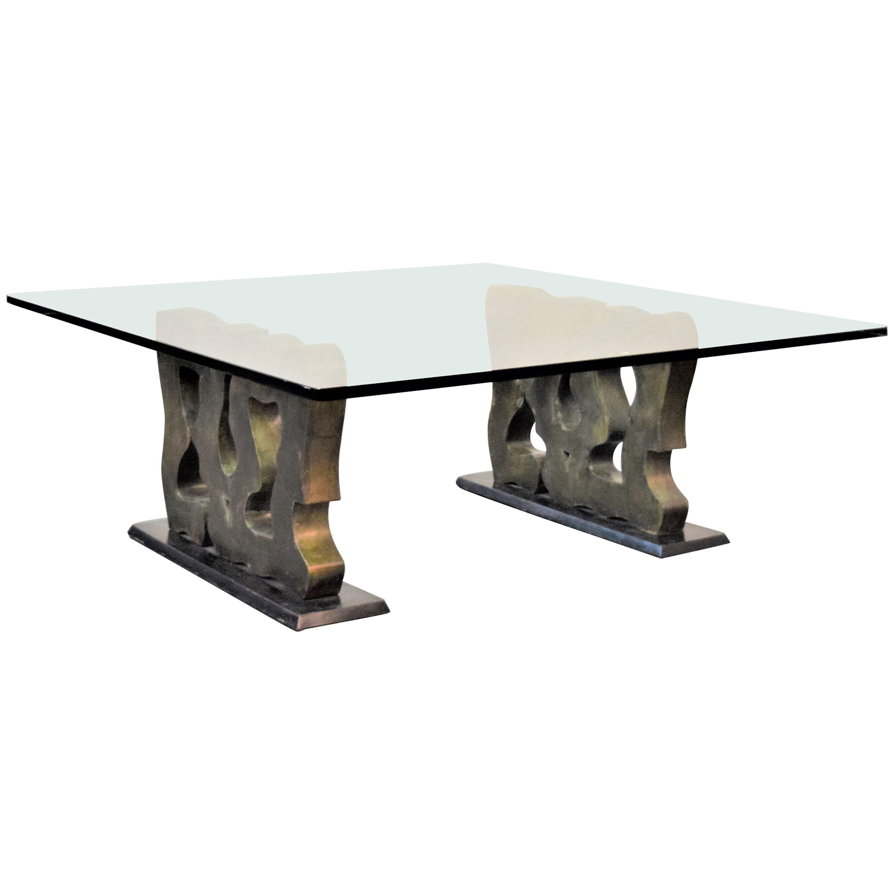 Unique Philip & Kelvin Laverne Abstract Coffee Table