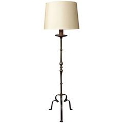 1940s Wrought Iron Floor Lamp 7