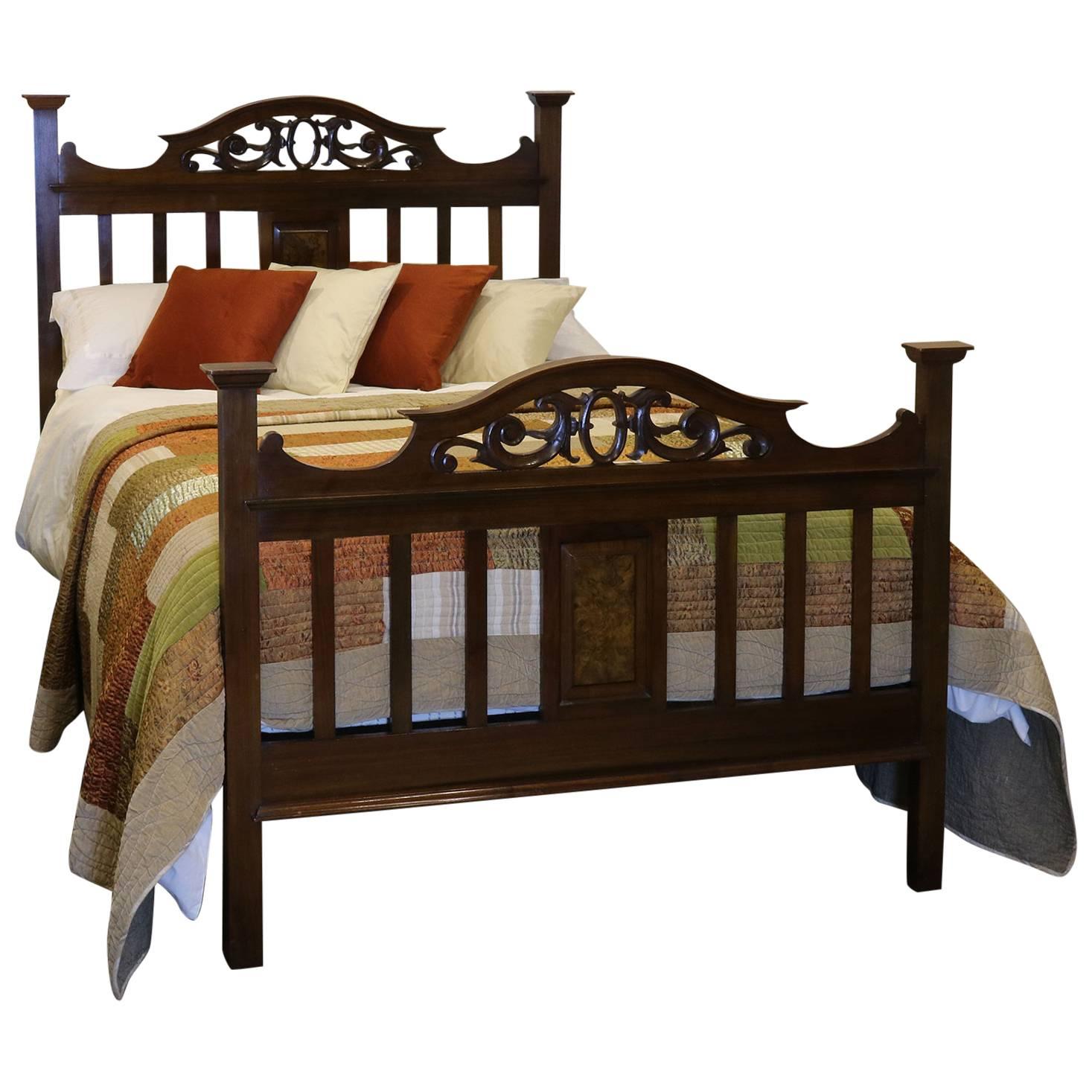 Arts and Crafts Style Mahogany Bed, WD12