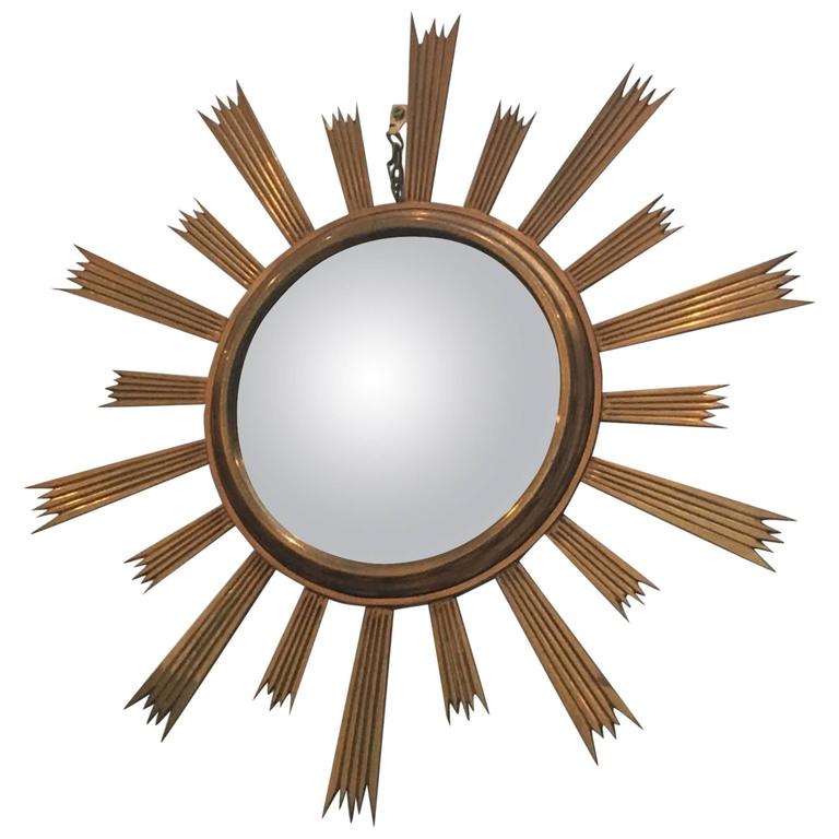 Gilt Bronze Sunburst Mirror For Sale at 1stDibs