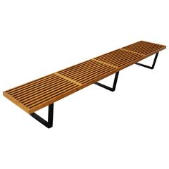 Early Long Slat Bench by George Nelson 