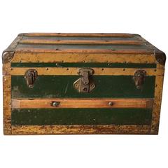 Vintage Antique Miniature Size Steamer Trunk