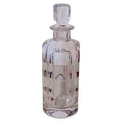 Orrefor Panel Cut Glass Decanter and Stopper