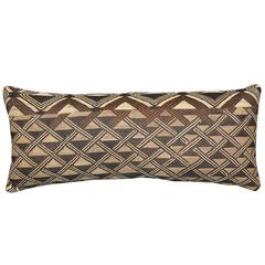 Antique Raffia Kuba Cloth Pillow