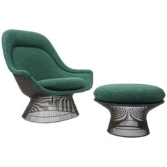 Knoll Lounge Chair and Ottoman by Warren Platner