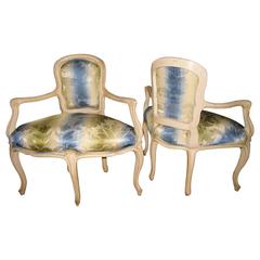 Pair of Louis XV Style Corner Chairs 8