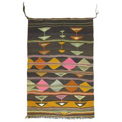 Vintage Nomadic Style Turkish Kilim Flat-Weave 12