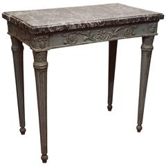 French Louis XVI Table with Marble Top 3