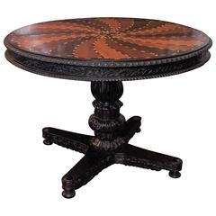 Anglo Indian Specimen Wood and Bone Table