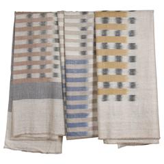 Oversize Cashmere Woven Ikat Throws or Shawls