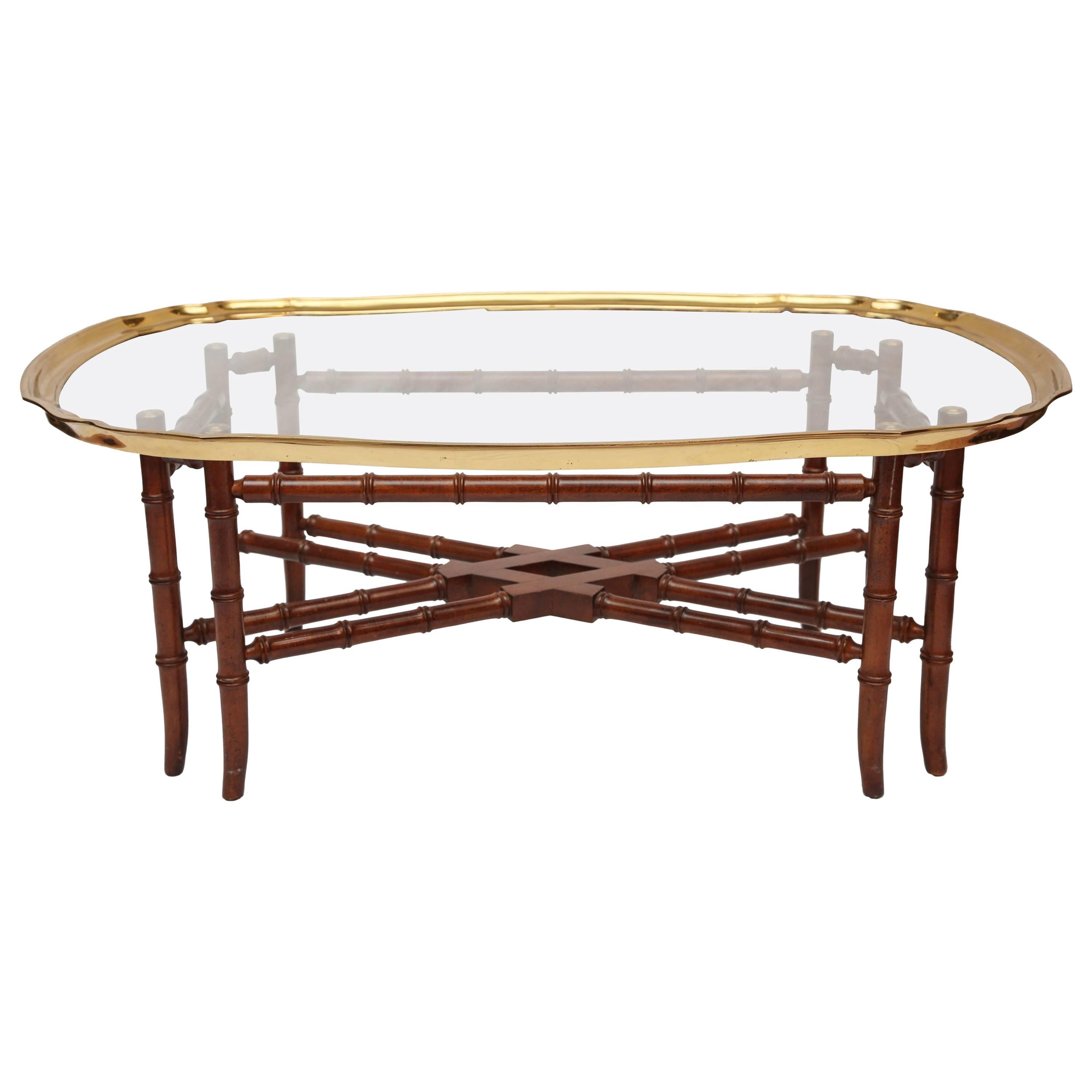 Superb Coffee Tray Table Attributed to Baker