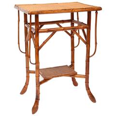 19th Century English Bamboo Occasional Table