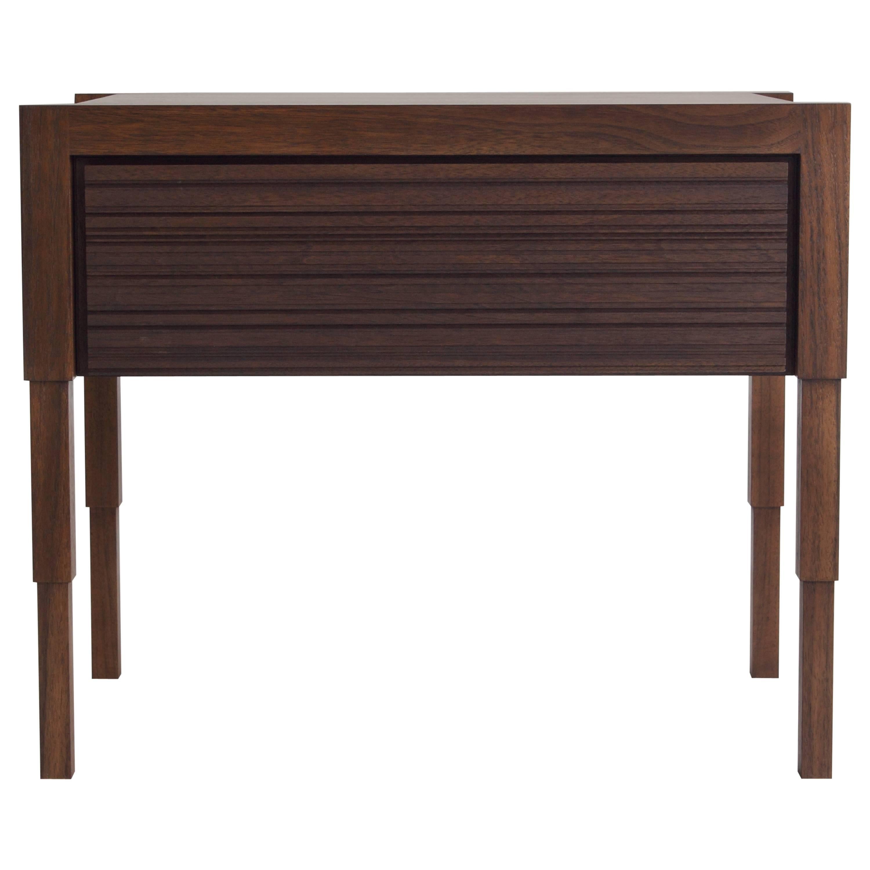 Chicago Case Side Table in Walnut by May Furniture