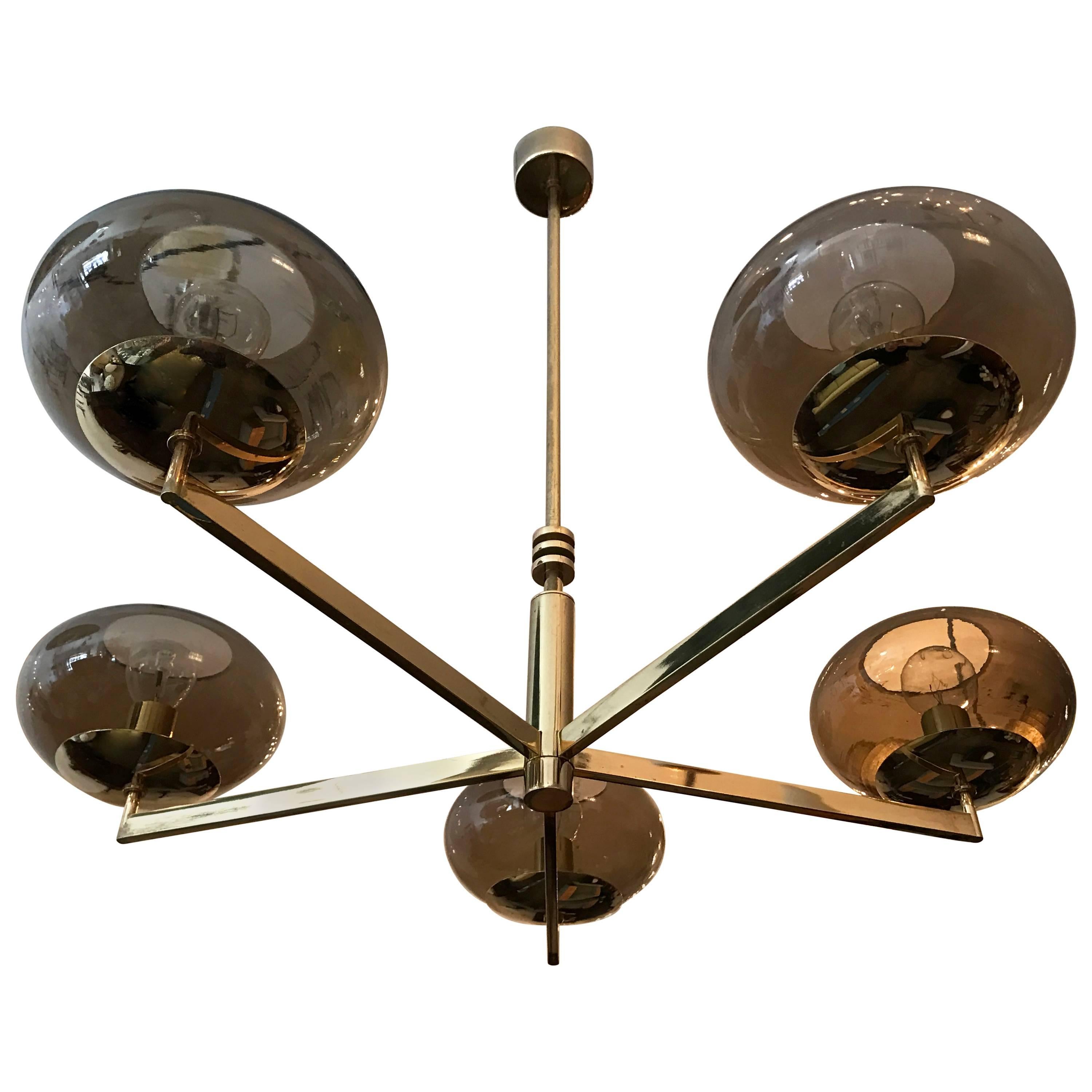 Sciolari 1970s Italian Pendant Chandelier