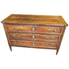 French Louis XVI Period Commode in Walnut 8