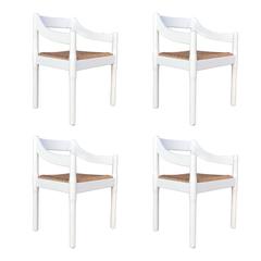 Four Carimate Dining Chairs by Vico Magistretti for Cassina