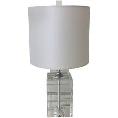 Drexel Crystal Cube Lamp