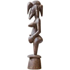Senufo Female Fertility Statue in Carved Wood, Late 19th Century 12