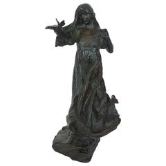 Antique Bronze Figurine by Bessie Potter Vonnoh 