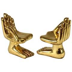 Two Hand Foot Sculptures by Pedro Friedeberg 1