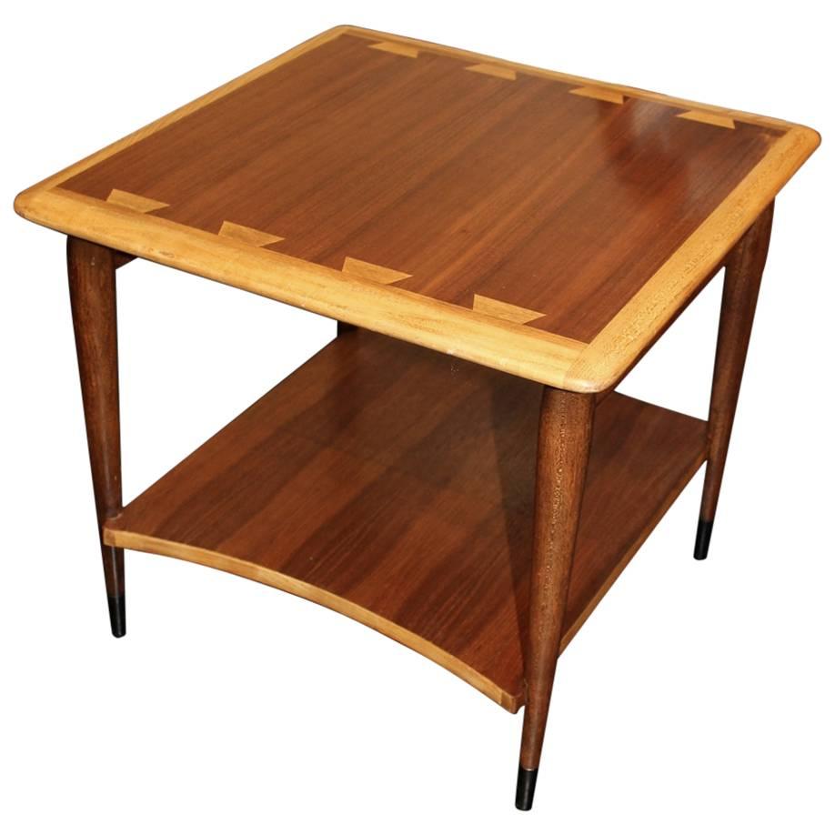 20th Century Walnut and Ash 'Lane' Side Table For Sale