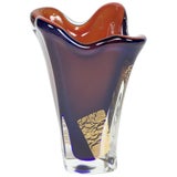 Vibrant Murano Blown Glass Vase