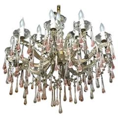 Italian Mid-Century Tear Drop Murano Chandelier 5