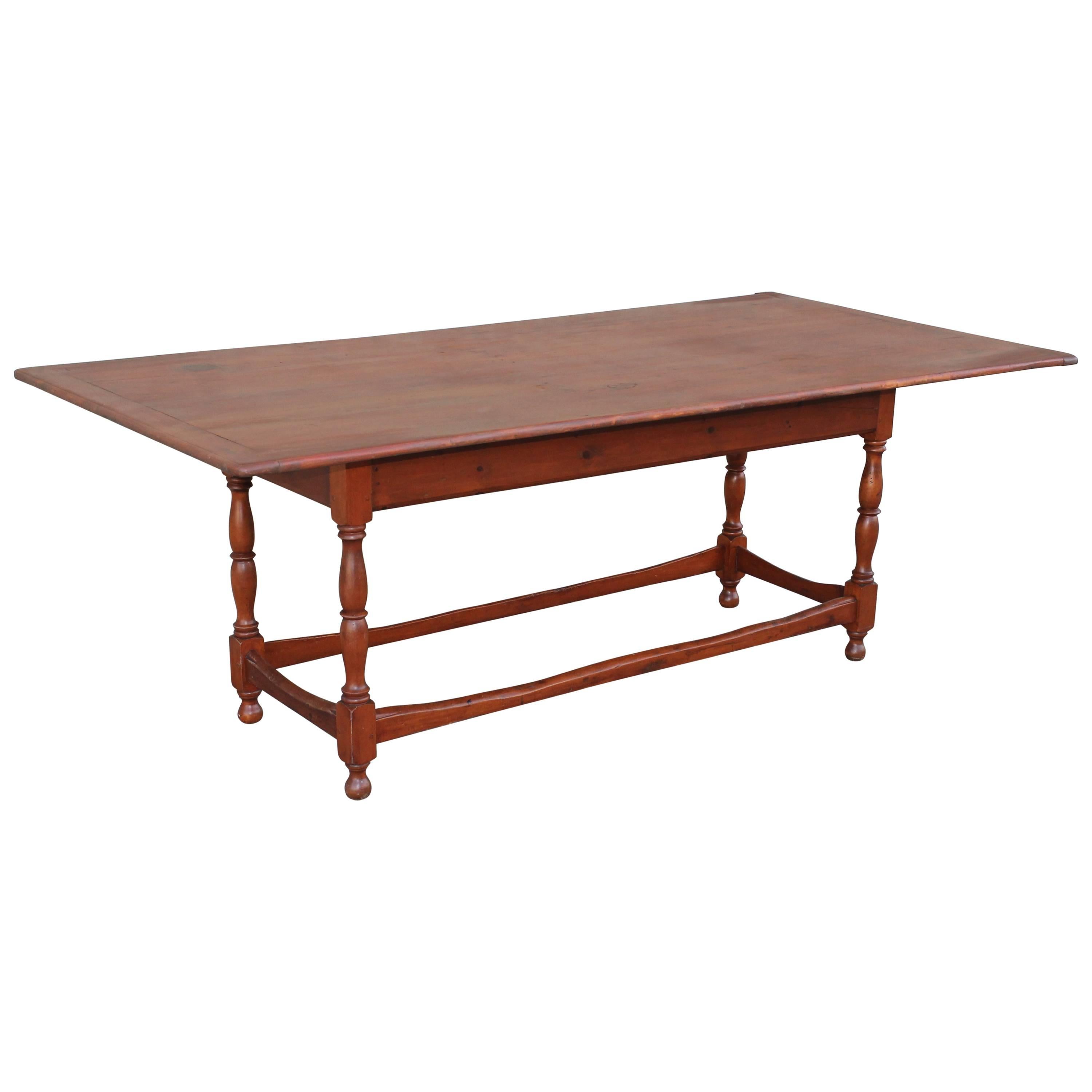 Monumental 19th Century Harvest Table from New England