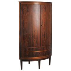 Vintage Danish Rosewood Corner Cabinet