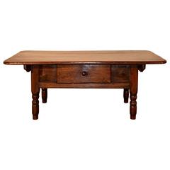 19th Century French Elm Coffee Table