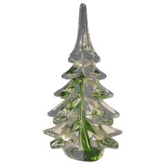 Murano Glass Christmas Tree Paperweights