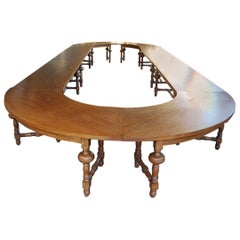Extremely Large 20th Century Oakwood Conference Table