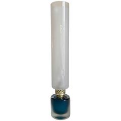 Cobalt Blue Venini Inciso Table Lamp