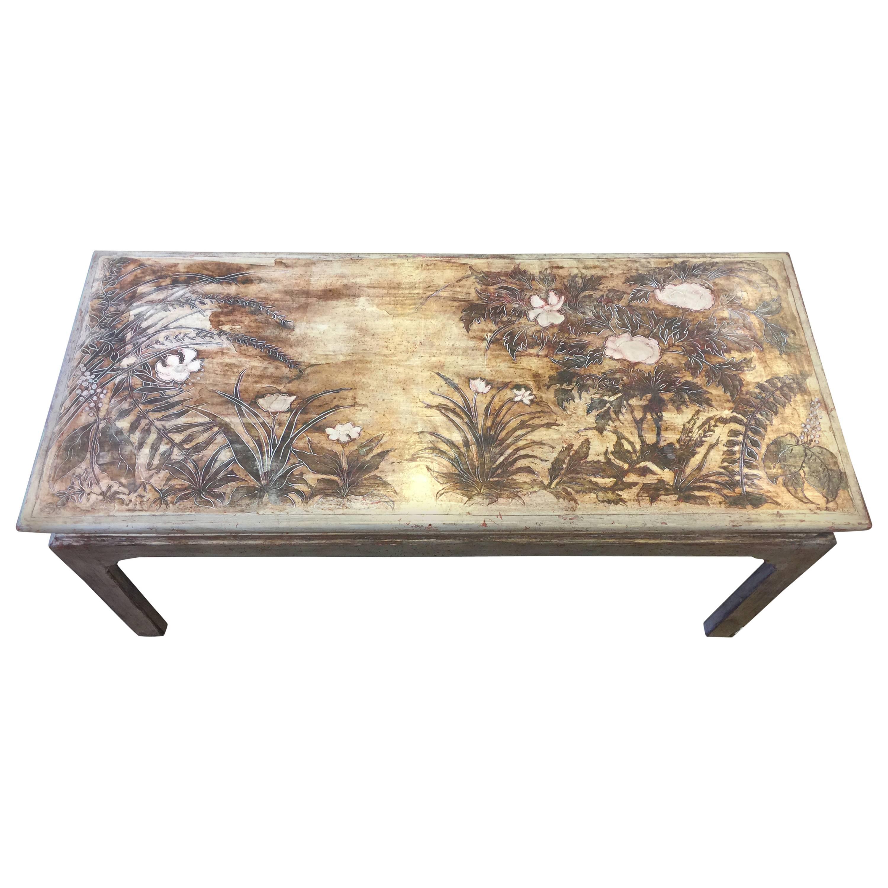 Silver Leaf Kuehne Coffee Table For Sale