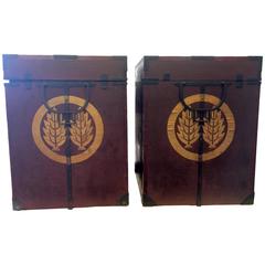 Pair of Samurai Armor Boxes