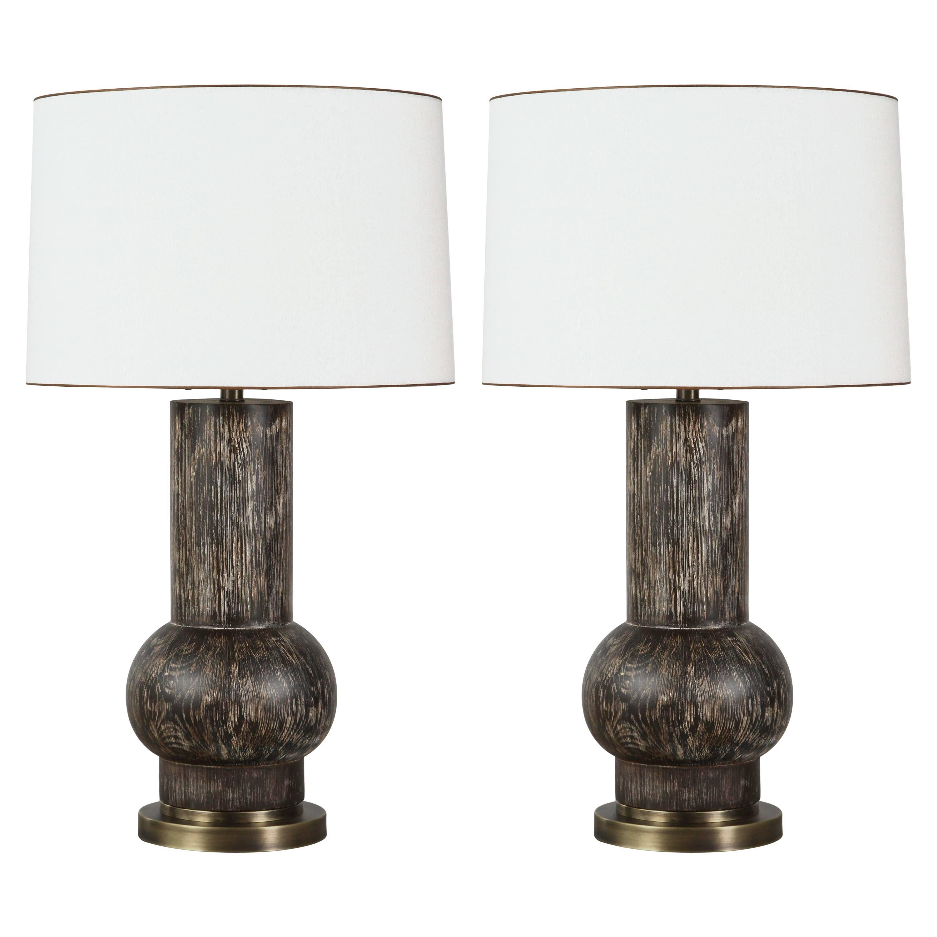 Paul Marra Rustic Modern Table Lamp For Sale