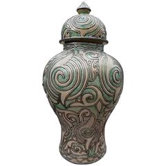 Light Turquoise Moroccan Vase