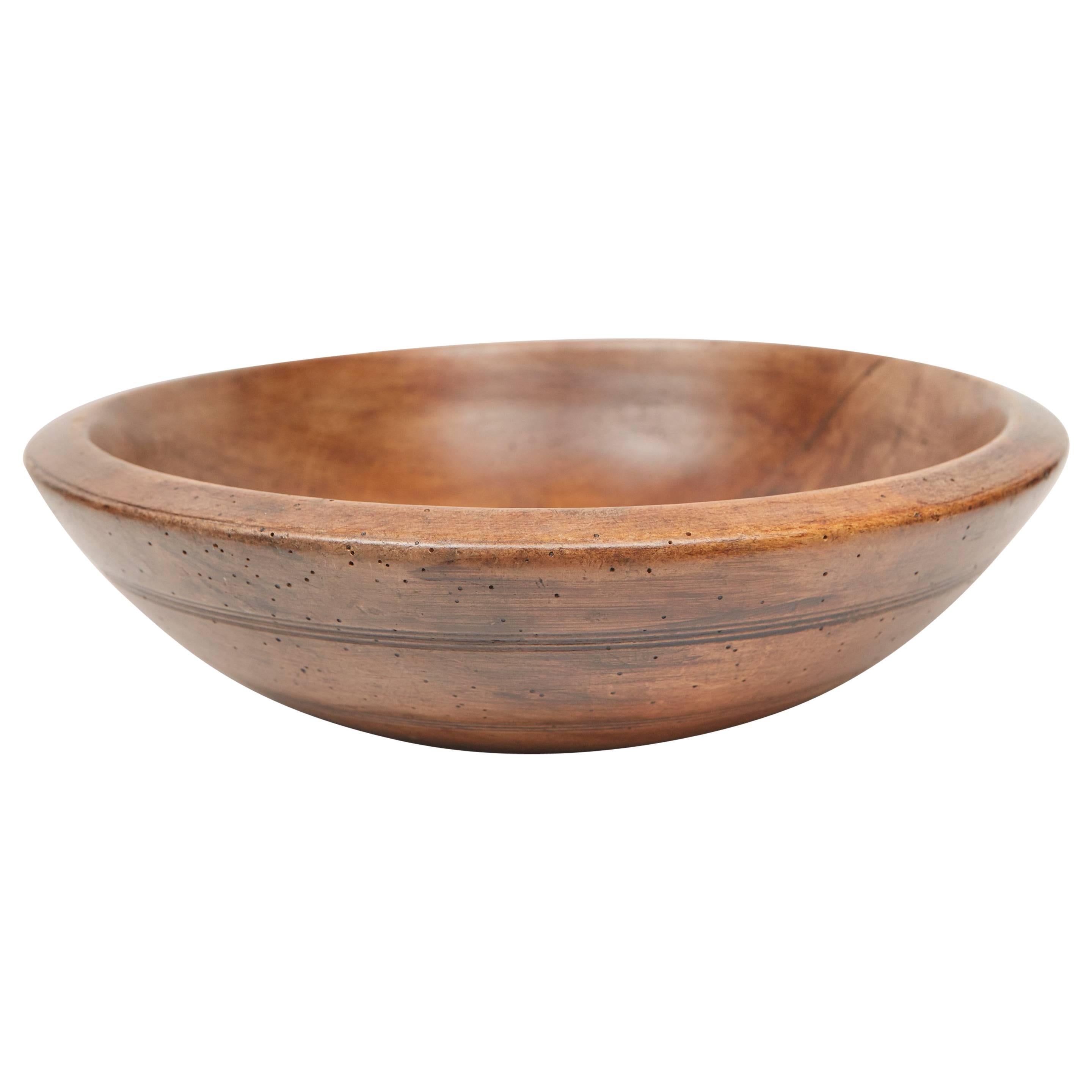 Large 18th Century Wooden Bowl For Sale at 1stDibs