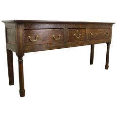 Period Welsh Pine Server with Gun Barrel Legs 10