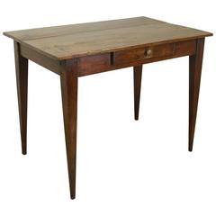 Antique French Cherry Side Table or Small Desk