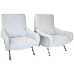 Pair of Italian Lady Chairs by Marco Zanuso