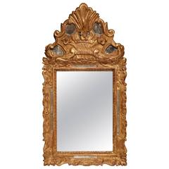 18th Century French Regency Carved Gilt Mirror from Provence