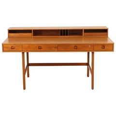 Danish Teak Flip Top Desk by Jens Quistgaard for Lovig