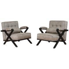 Pair of Dillon Chairs in Ebonized Oak by Lawson-Fenning 7