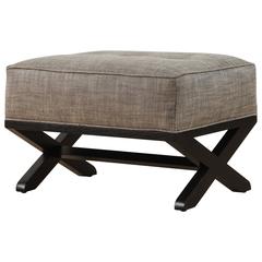 Dillon Ottoman in Ebonized Oak by Lawson-Fenning 10