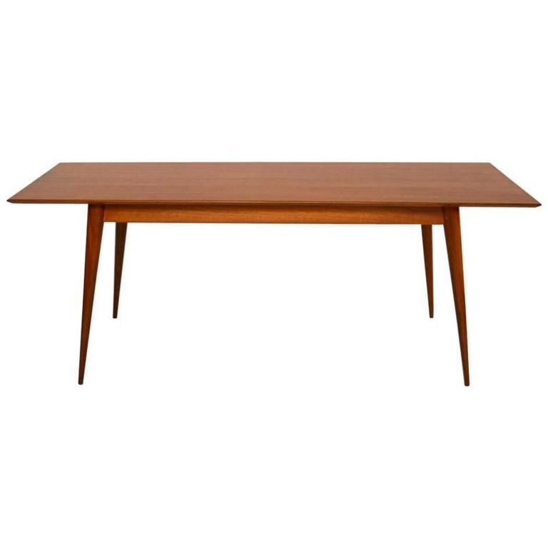 Retro Walnut Dining Table Vintage 1950s at 1stDibs