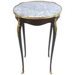 Louis XV Gueridon Side Table-Marble Top Gilt Ormolu-18th century-- Provenance
